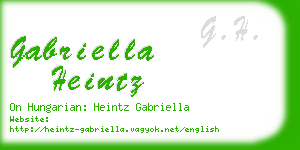 gabriella heintz business card